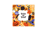 Spooky Halloween wreaths designs set, a Seasonal Illustration by PaperTrident (Thumbnail 9 of 16)