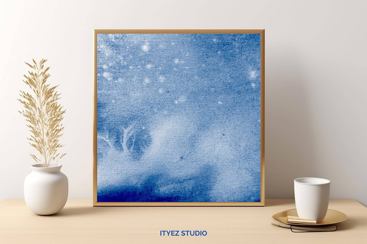 Blue Abstract Modern Artwork, a Texture Illustration by Ityez Studio (Photo 8 of 12)