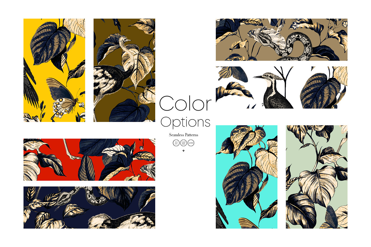 TWILIGHT EDEN_ BOTANICAL PATTERN, a Pattern Graphic by YARROO (Photo 7 of 10)