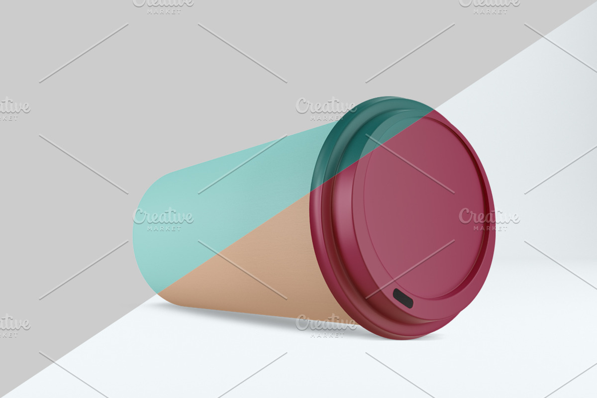 Big coffee cup mockup. PSD mockup., a Cups & Container Mockup by NatalyaZelenova (Photo 7 of 7)
