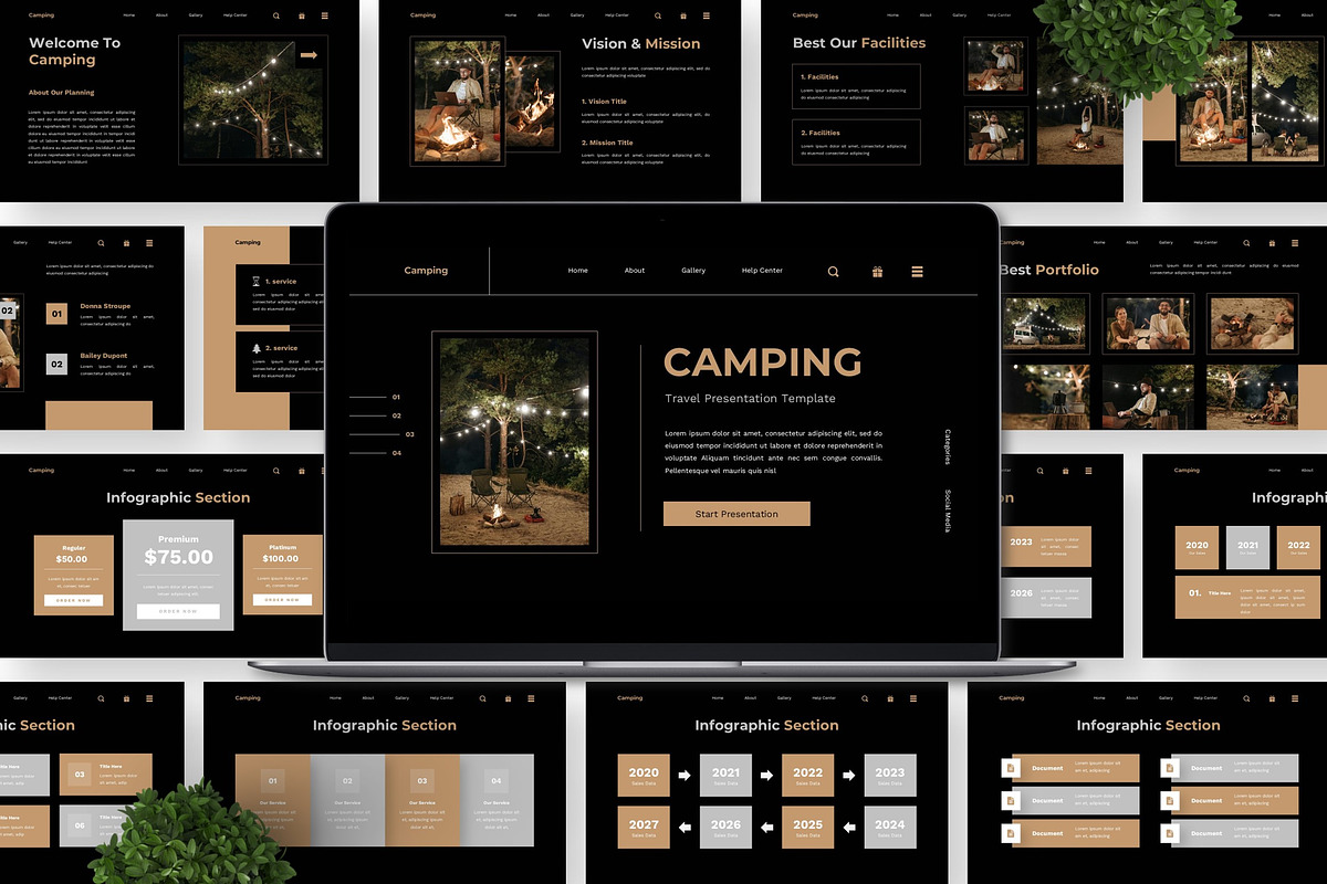 Camping - Travel Google Slide, a Presentation Template by Deepslide Studio (Photo 4 of 6)