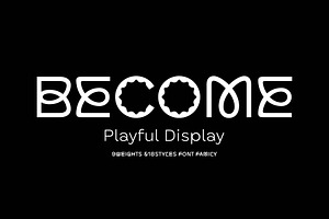 Become Display Font Family
