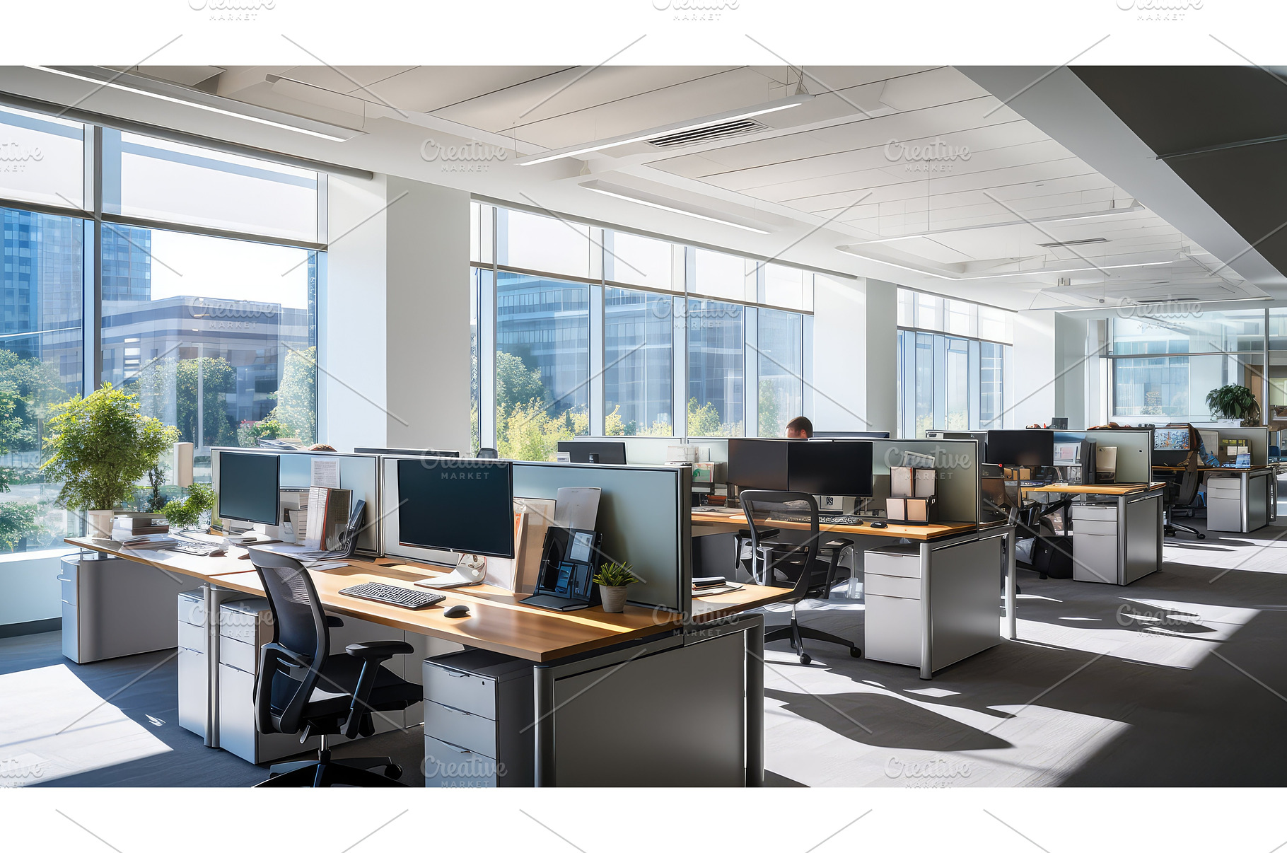 collaboration modern open office ai, a Technology Photo by pikepicture