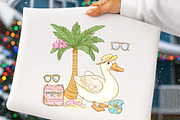Summer Goose Clipart Bundle, an Illustration by Digital Artistic99 (Thumbnail 5 of 11)