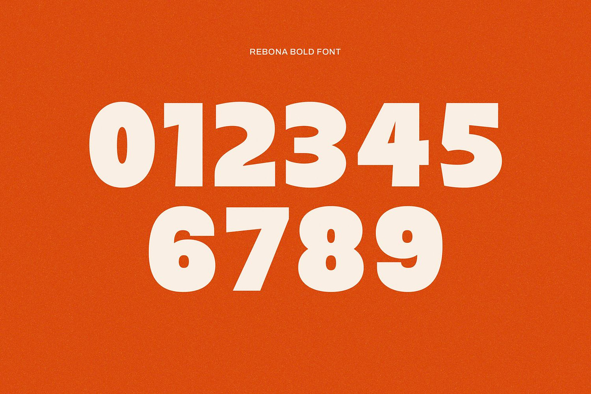 Rebona - Bold Display Font, a Sans Serif Font by Pixesia Studio (Photo 12 of 12)