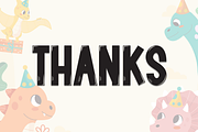 Dino Cartoon | Script Font, a Script Font by Scratchones (Thumbnail 8 of 8)