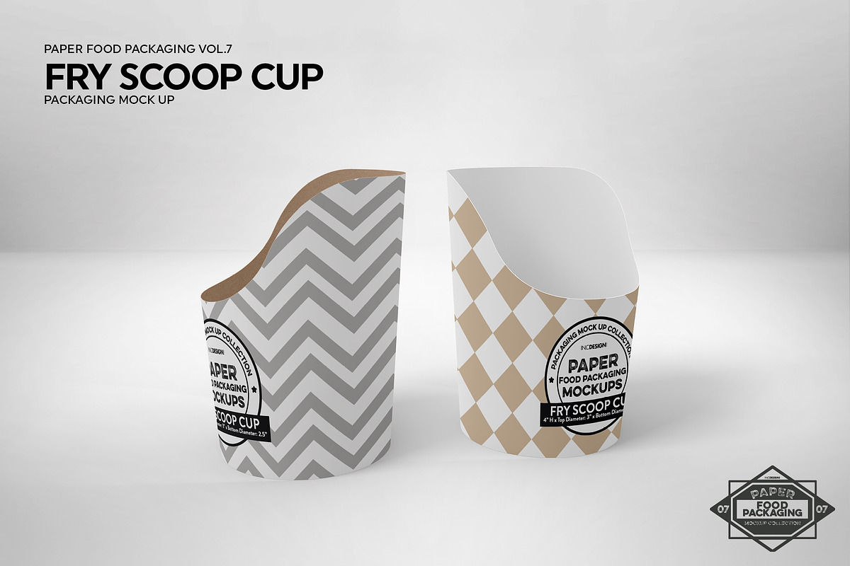 Paper Scoop Cup Packaging Mockup, a Cups & Container Mockup by INCDesign (Photo 6 of 7)