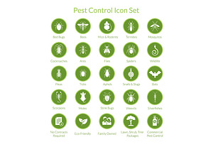 Pest Control Icon Set