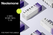 5.5 Printable Labels – V.01 LIBERTY, a Stationery Template by Studio Neolemone (Thumbnail 2 of 11)