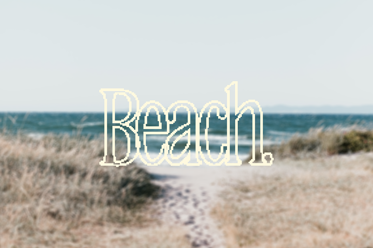 Spencer | A Pixelated Font, a Serif Font by Loryn Ipsum (Photo 6 of 10)