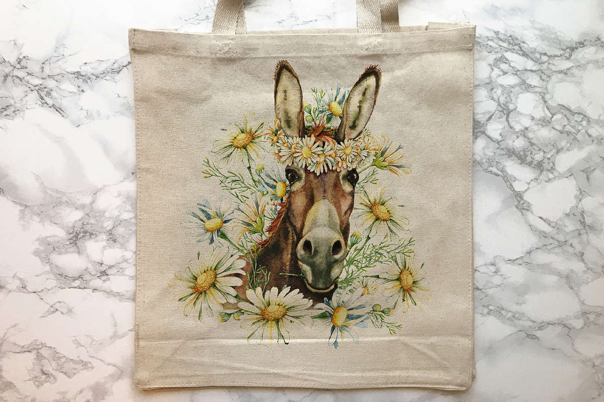 Donkey and windmill clipart, an Animal Illustration by Artmanata (Photo 10 of 11)