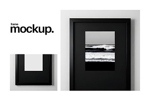 Frame Mockup #135, Black Portrait, a Print Template by Kzara Visual Concepts