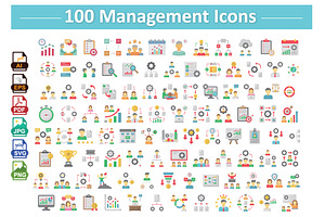 Modern Management Icons, an Icon by Vector Portal