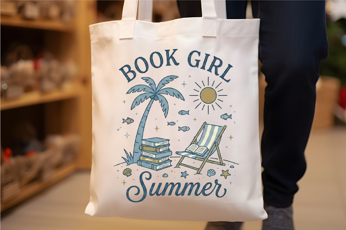 Book Girl Summer Png, a Seasonal Illustration by Designking (Photo 4 of 4)