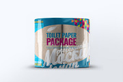Toilet Paper Package Mock-Up, a Household Mockup by Se٧enStudio (Thumbnail 2 of 7)