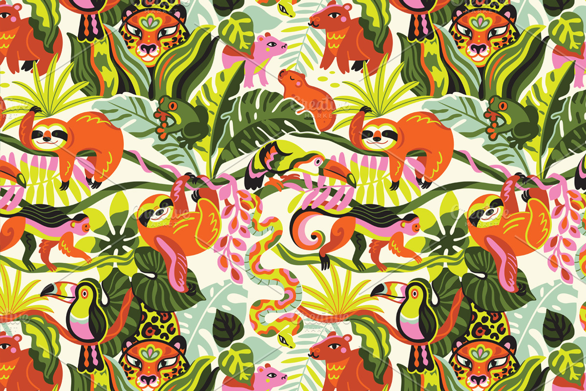 WILD JUNGLE, a Pattern Graphic by PenguinHouse (Photo 8 of 9)