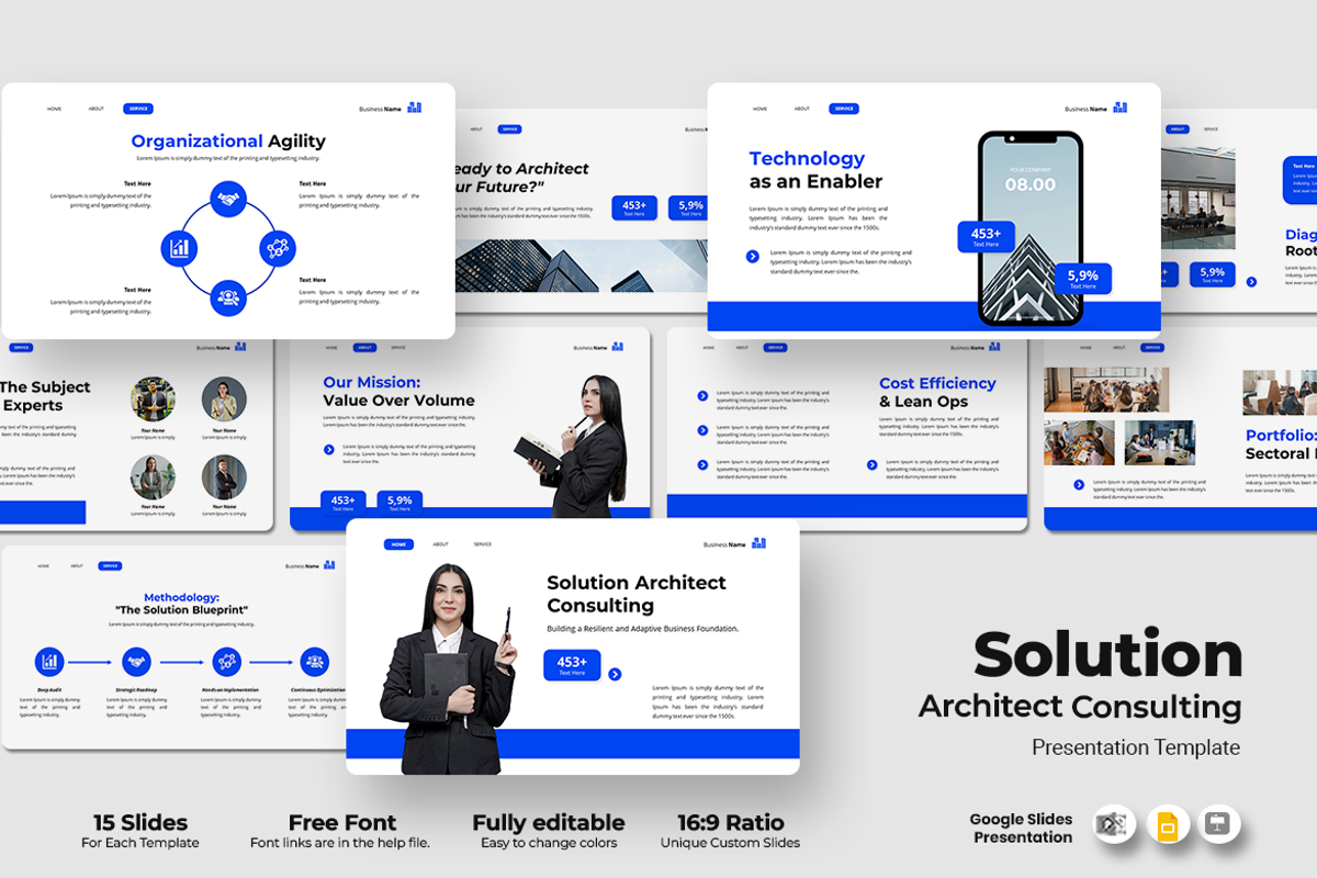 Architect Consulting - Google Slides, a Presentation Template by QR Design Studio (Photo 1 of 3)