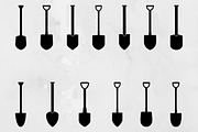 Shovel Silhouette SVG, an Object Illustration by newminddesign (Thumbnail 1 of 3)