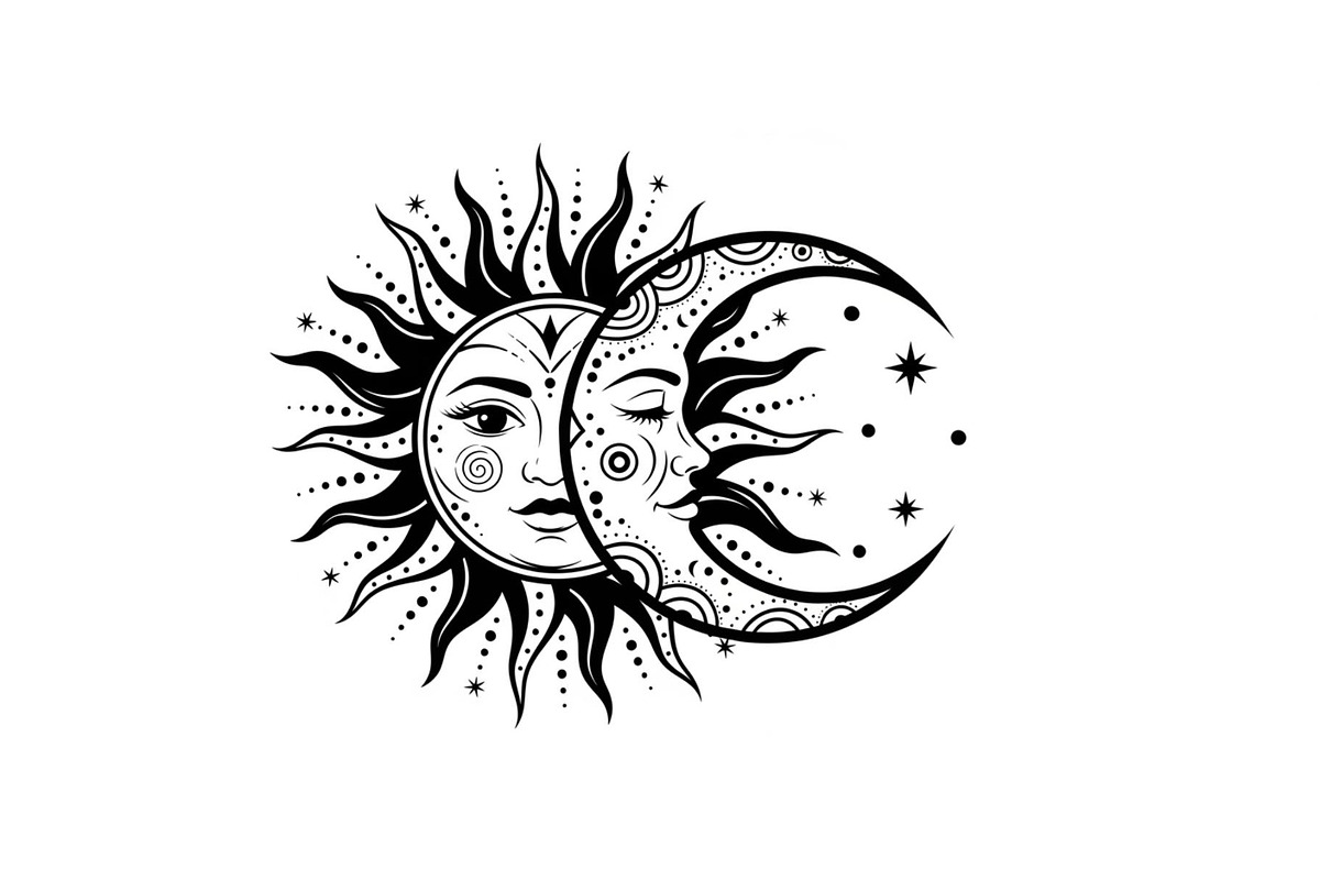 Sun Moon Celestial Mandala Bundle, an Illustration by Gaye Art (Photo 3 of 31)