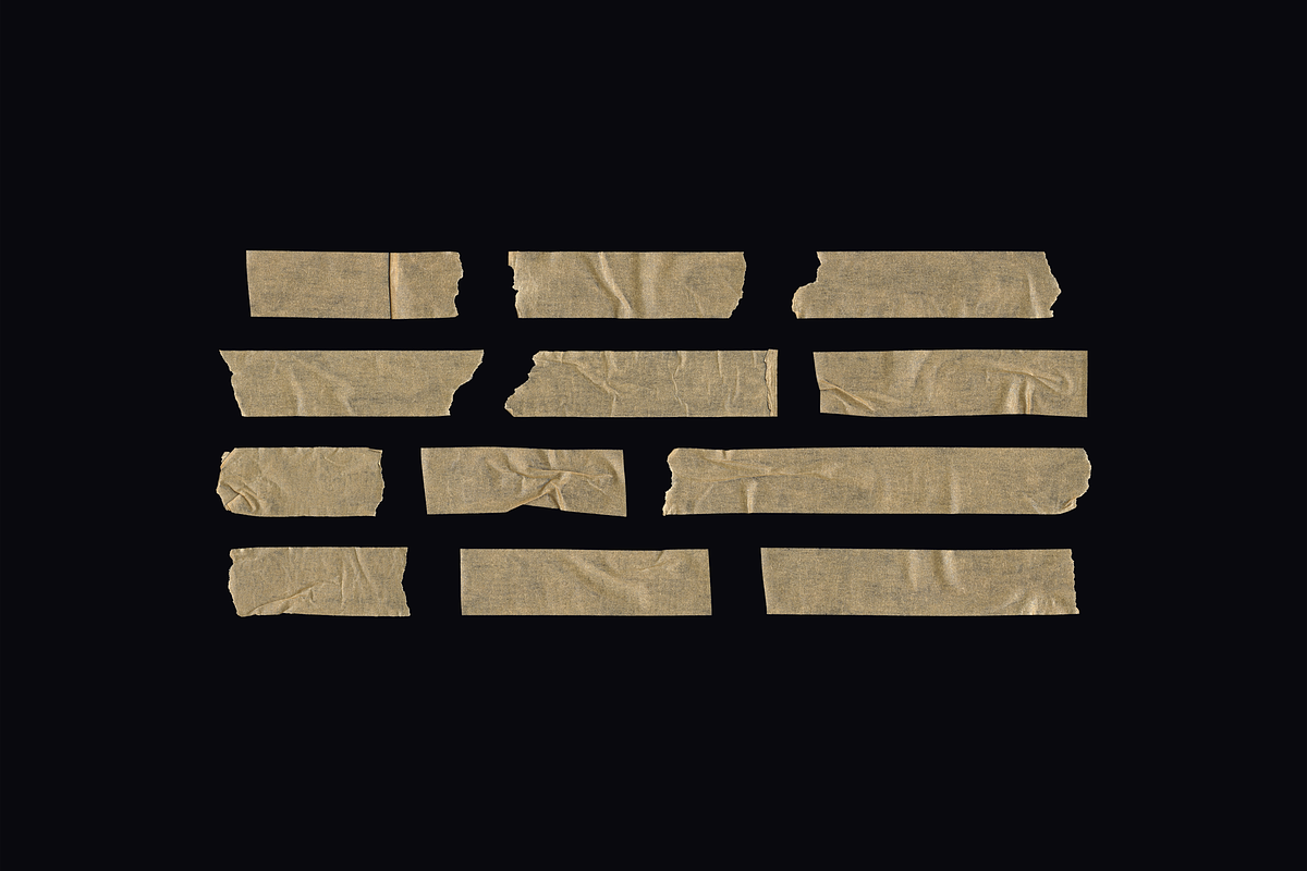 Tape Strips PNG Pack, an Object Graphic by BORT GRAPHIC (Photo 2 of 9)