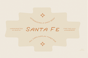 Santa Fe Display Font, a Sans Serif Font by MEG BURK CHOI