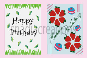 Birthday cards, a Card Template by snadiacreations
