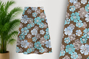 Fall Floral Seamless Repeat, a Pattern Graphic by Sharon Schwalbe (Thumbnail 1 of 5)