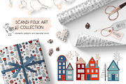 Scandi Folk Art collection, a Decorative Illustration by alenaganzhela (Thumbnail 1 of 10)