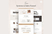 Systeme.io Fawn Minimal Funnel, a Landing Page Template by Hayley's Digital Hub (Thumbnail 1 of 10)