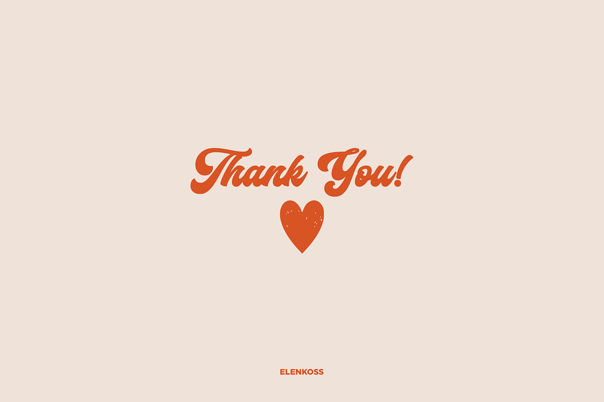 Stay Groovy Retro Clipart &Lettering, an Object Graphic by ElenKoss (Photo 10 of 10)