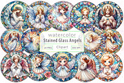 Stained Glass Angel Sublimation, a Work Illustration by Dream Creation (Thumbnail 1 of 7)