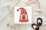 Latch Hook Yarn Valentines Gnome PNG, an Illustration by CraftArtStudio (Thumbnail 4 of 4)