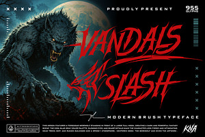 Vandals Slash Typeface