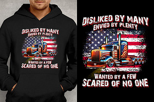 Proud Trucker Shows American Spirit, a Presentation Template by Imamul001