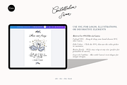 Whimsical Celestial Curtain Frames, a Decorative Illustration by Summer Nightingale Art (Thumbnail 9 of 12)