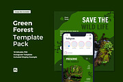 Green Forest Instagram Post, a Social Media Template by CavenArt (Thumbnail 1 of 5)