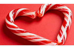 Candy cane background design
