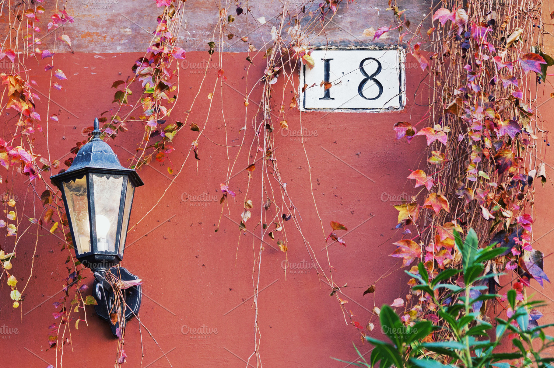 Rome street lamp and house number, an Architecture Photo by BOOCYS