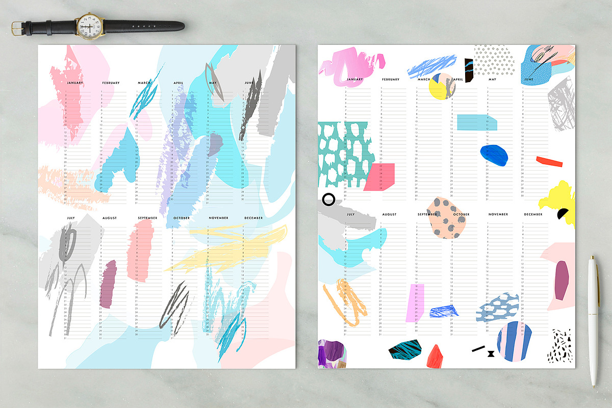 8 Yearly Planners, an Education Illustration by Lera Efremova (Photo 2 of 5)