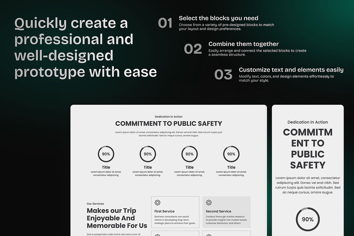 RTM Wireframe Kit, a Wireframe Template by Rometheme Std (Photo 5 of 7)