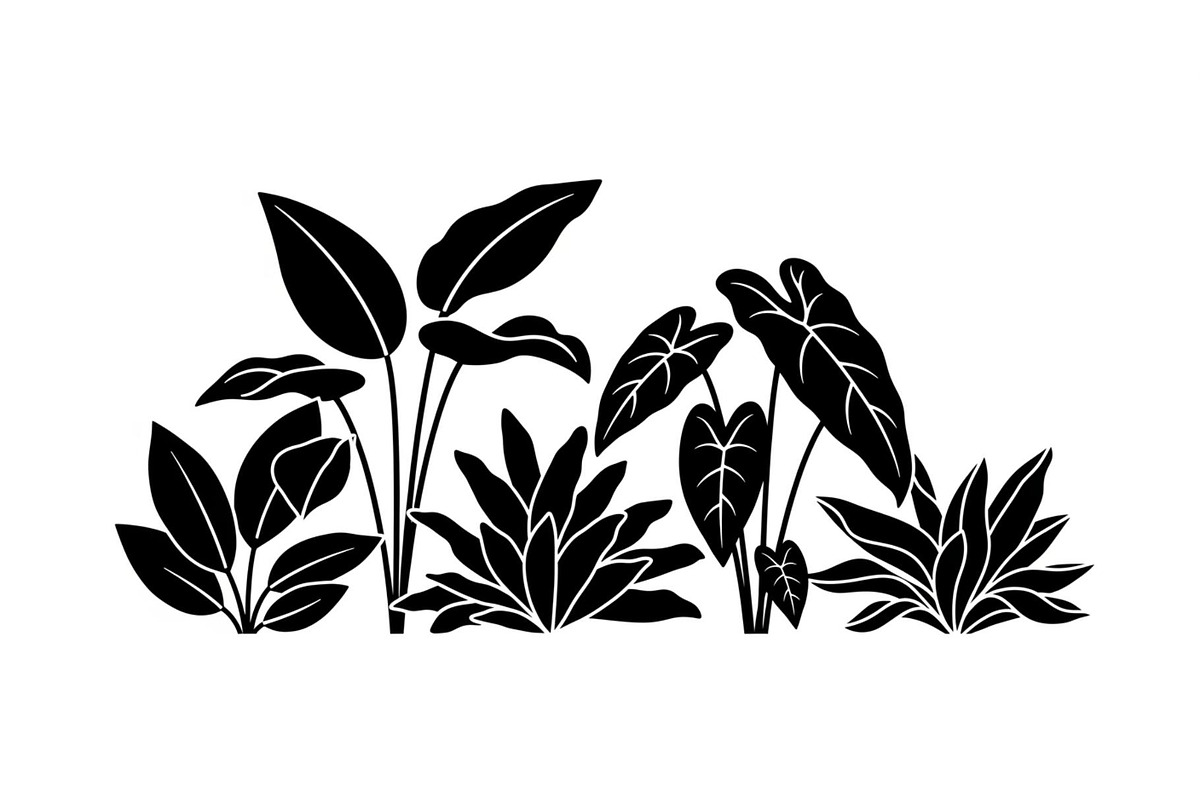 Minimal Botanical Leaf Silhouette Bu, an Illustration by Creativeshirt (Photo 8 of 51)