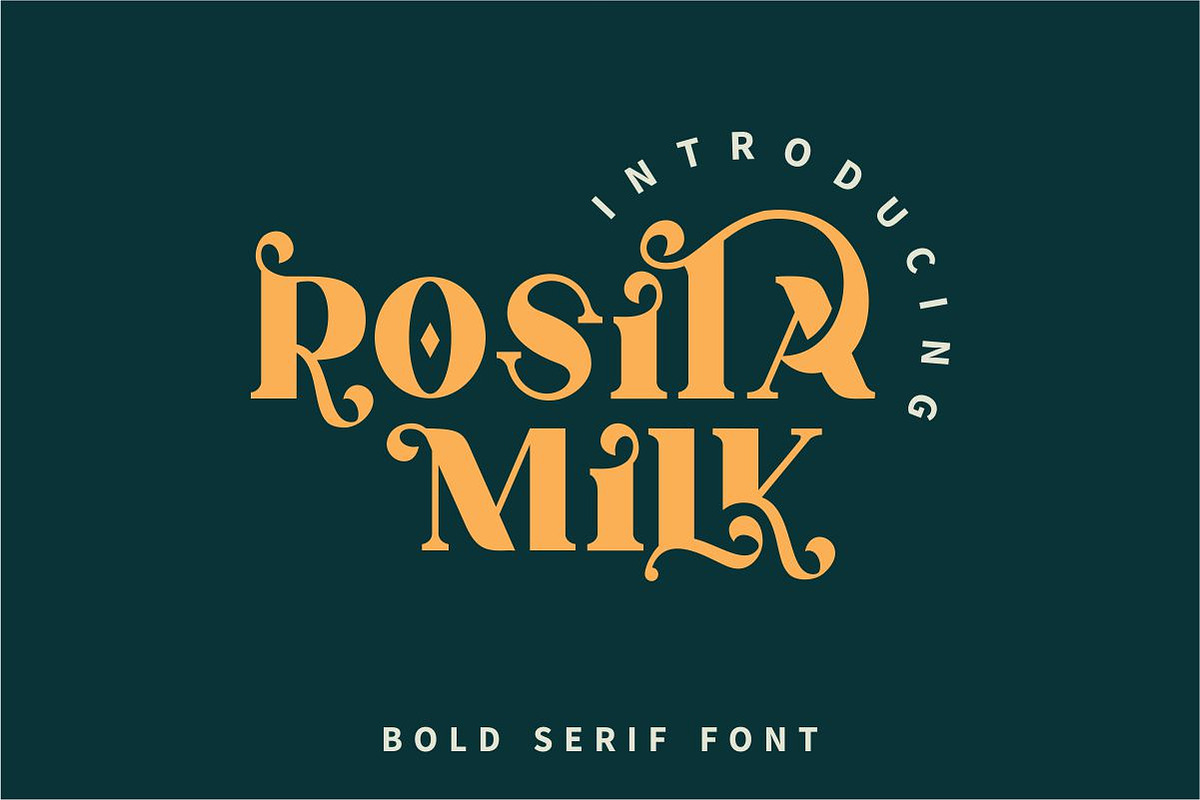Rosita Milk - Bold Serif Font, a Serif Font by GFRcreative (Photo 1 of 4)