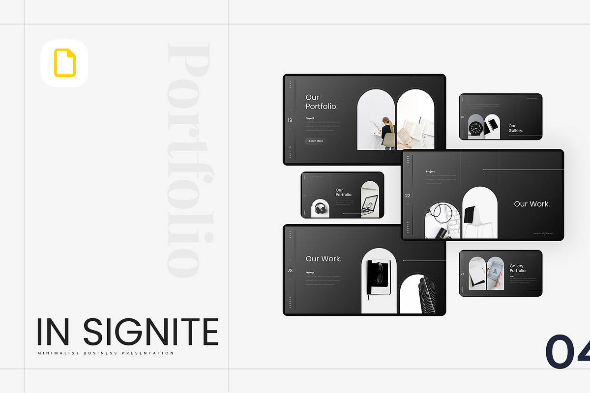 In Signite – Minimalist PowerPoint, a Presentation Template by Ermedia Studio (Photo 5 of 8)