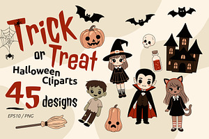 Trick or Treat – Halloween Cliparts