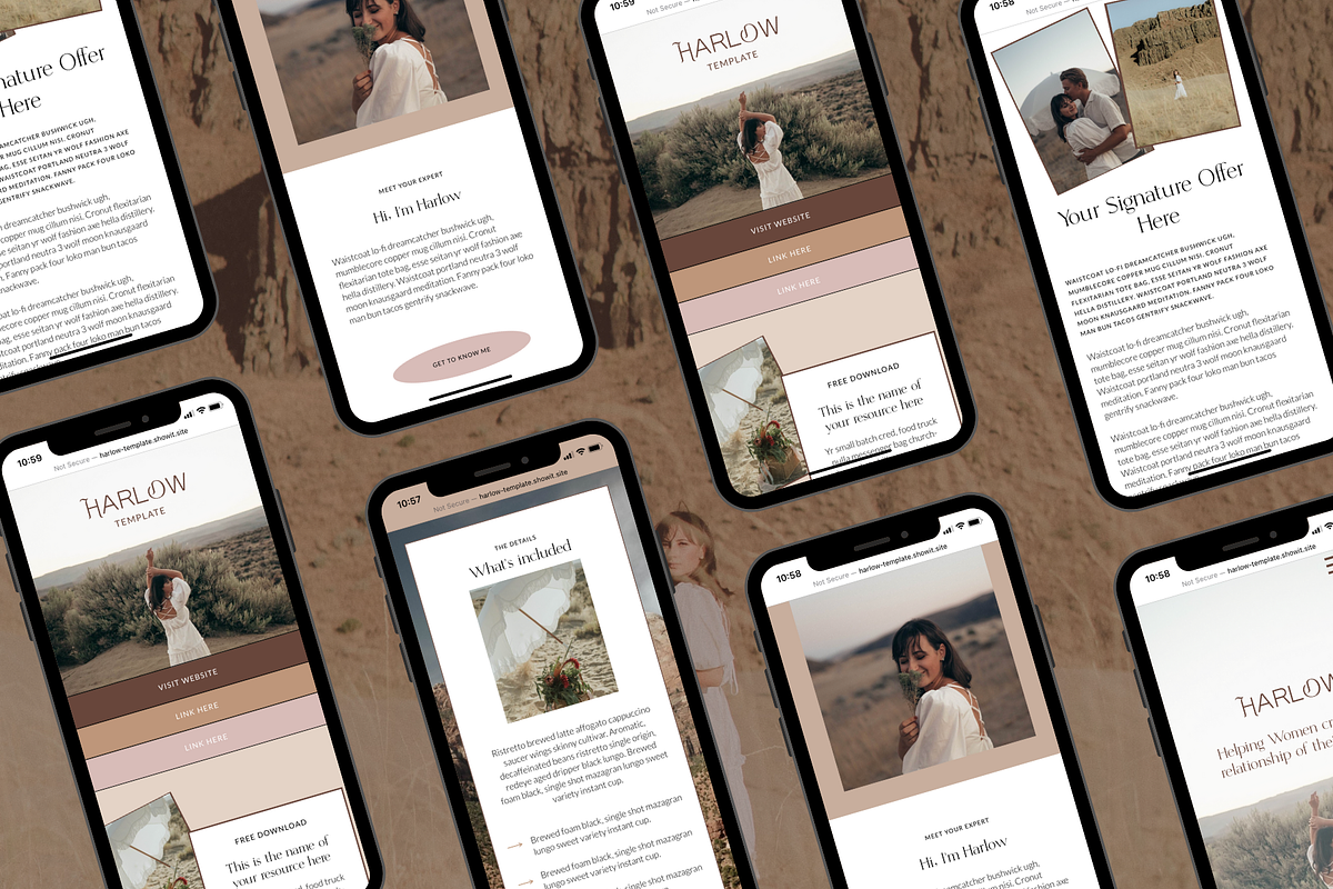 Harlow | Showit Website Template, a Landing Page Template by Helly Jo Creative (Photo 4 of 7)