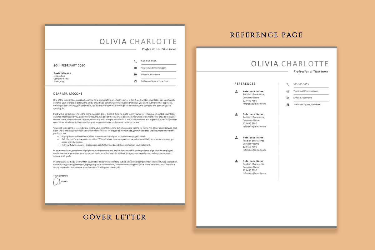 Professional Resume Template Word, a Resume Template by VictoriousVita (Photo 5 of 8)