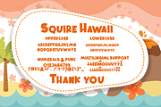 Squire Hawaii Display Font, a Sans Serif Font by KennedyStudio (Thumbnail 8 of 8)