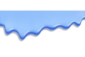 Glossy blue melt dripping ice cream, a Food Illustration by YuliiaOsadcha