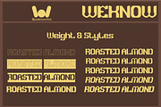 Rosted Almond font, a Font by weknow (Thumbnail 7 of 8)