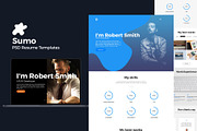 Sumo - Resume PSD Template, a Websites & App Template by Mehul Munjani (Thumbnail 1 of 4)